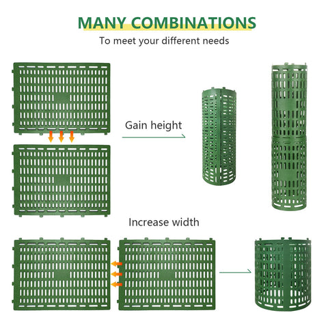 HBJVSDUI expandable tree wrap with connectors adapts to trunk size