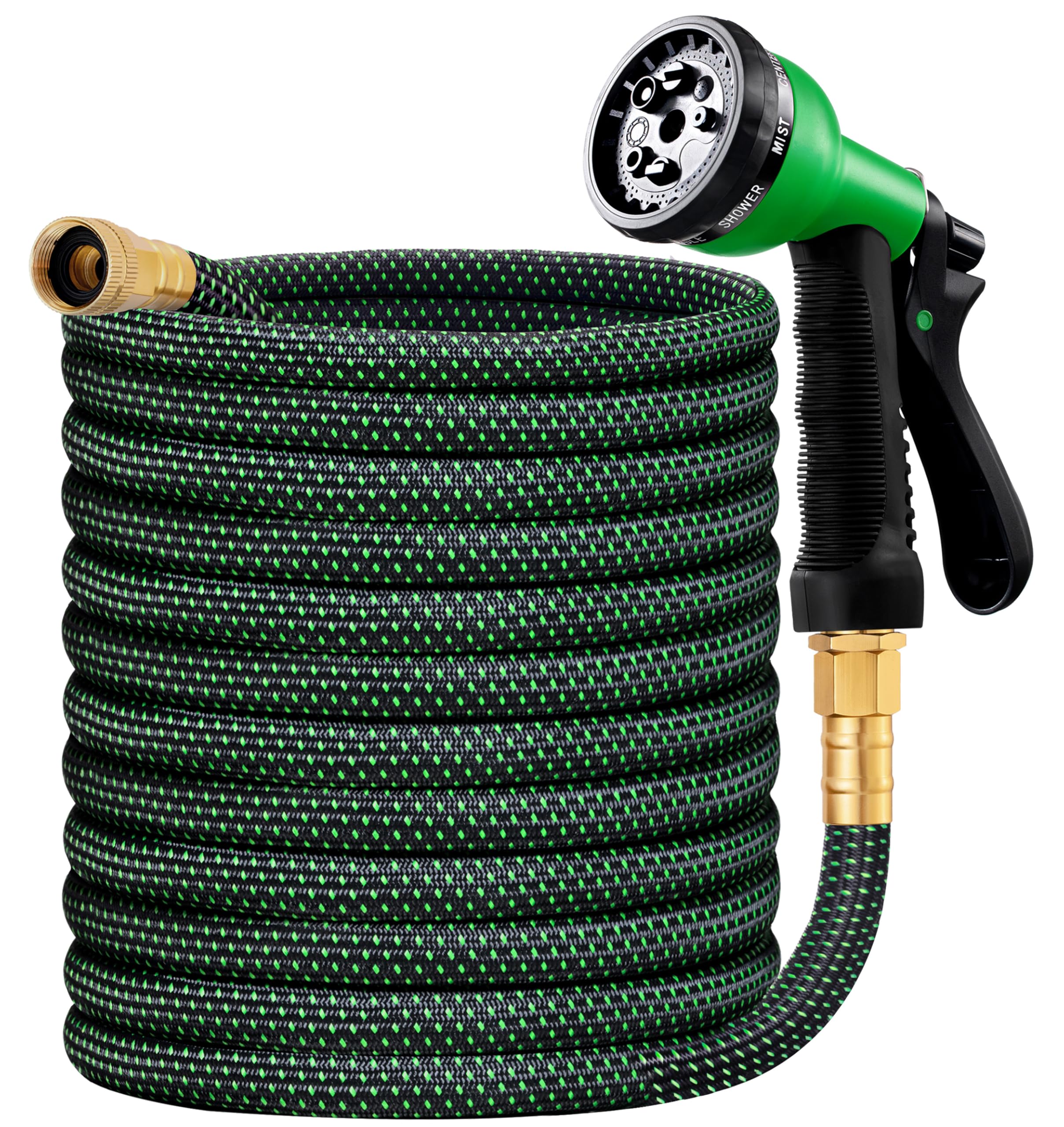 HBlife garden hose 75ft allows flexible reach for efficient yard watering.