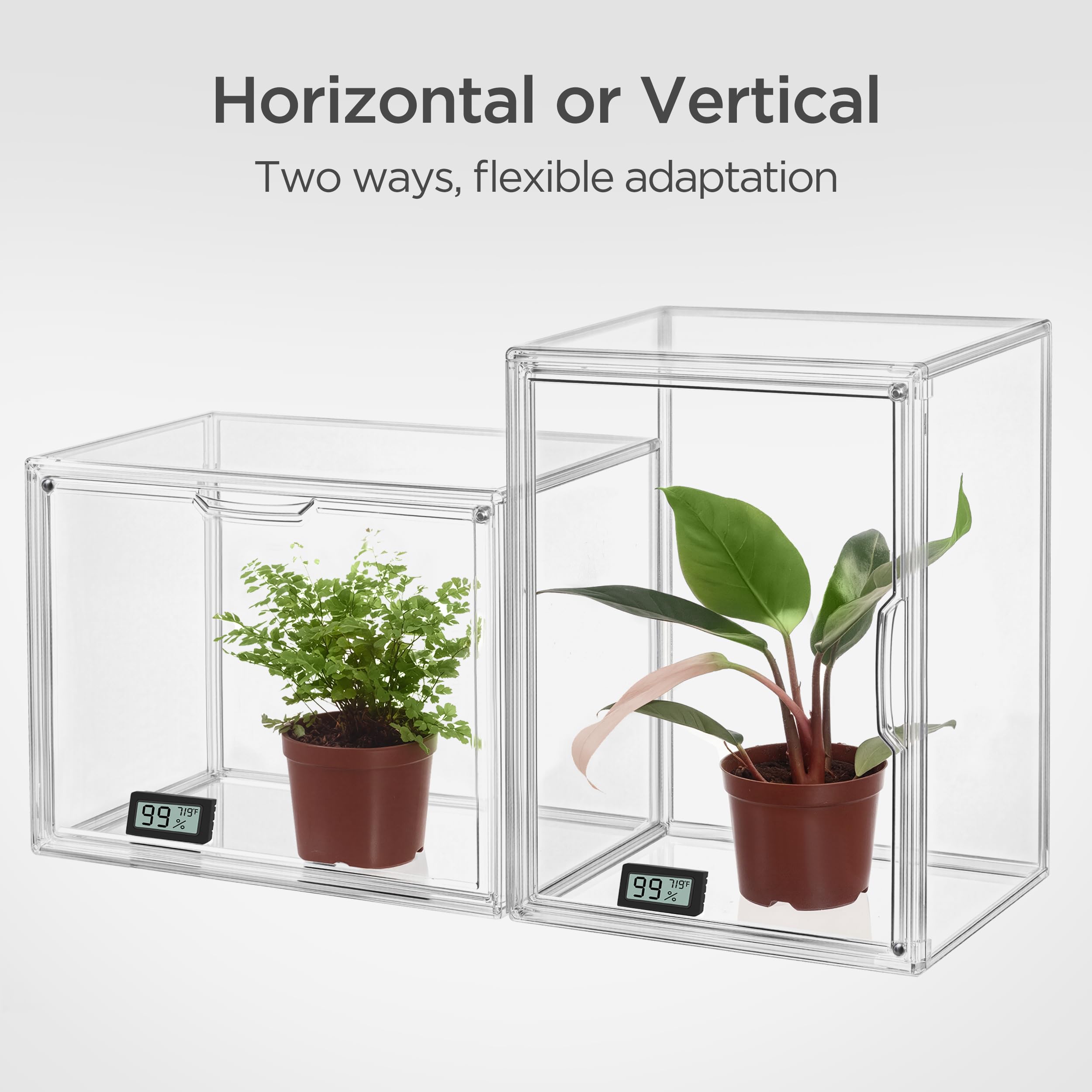 HBlife Mini Greenhouse durable PE shell resists dust and damage.