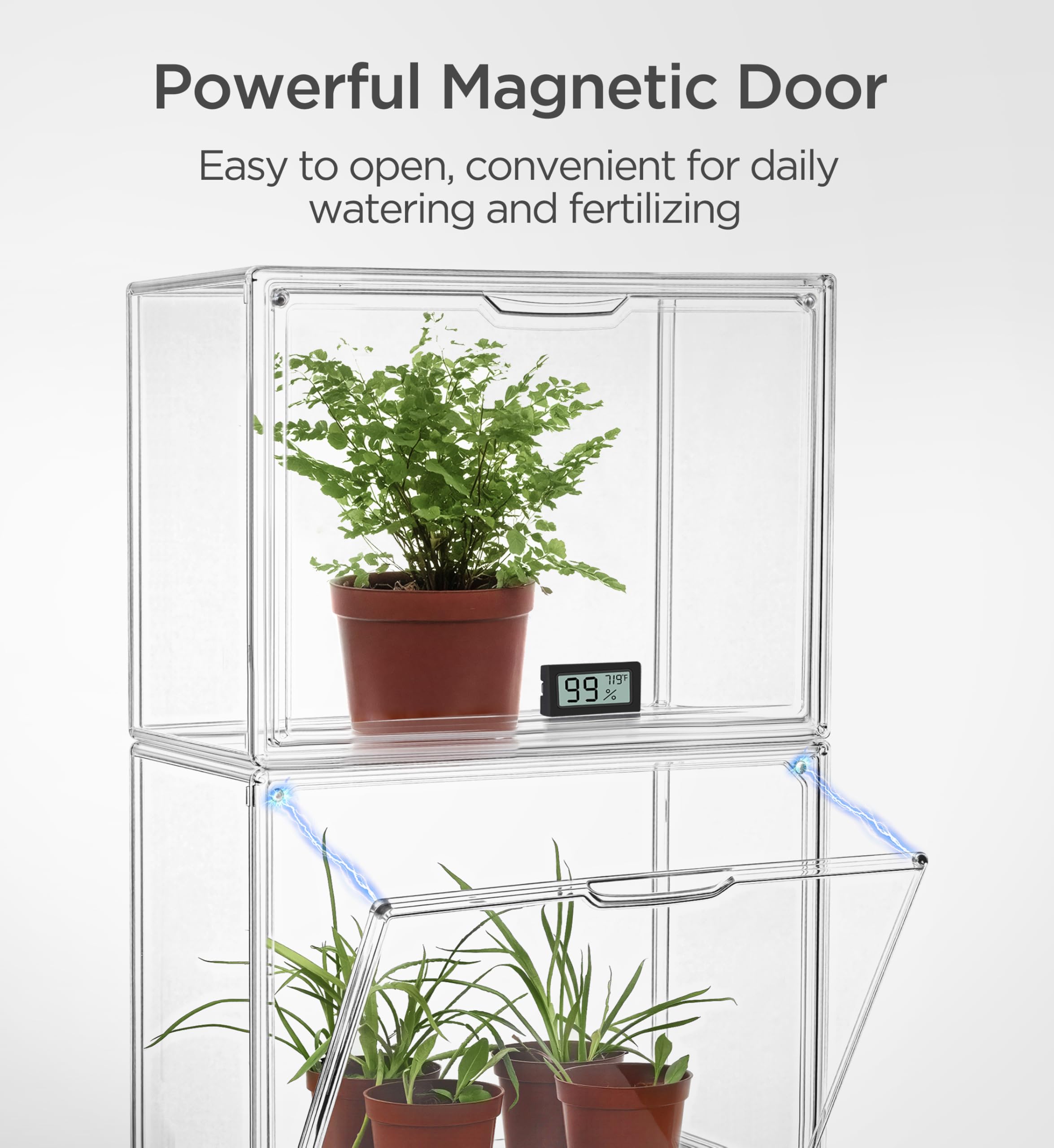 HBlife Mini Greenhouse easy assembly without tools for fast setup.