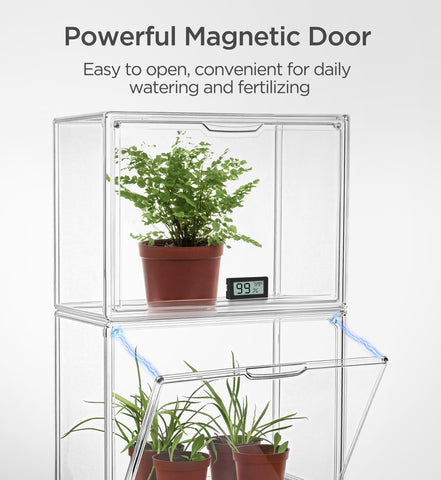 HBlife Mini Greenhouse easy assembly without tools for fast setup.