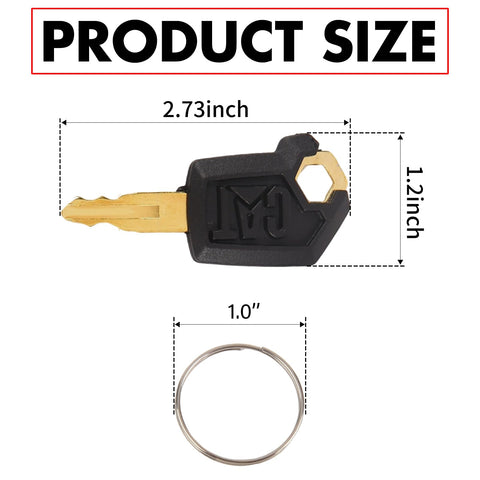 Hbsuh Cat Keys 5P8500 kit includes 10 keys and rings for easy replacement.