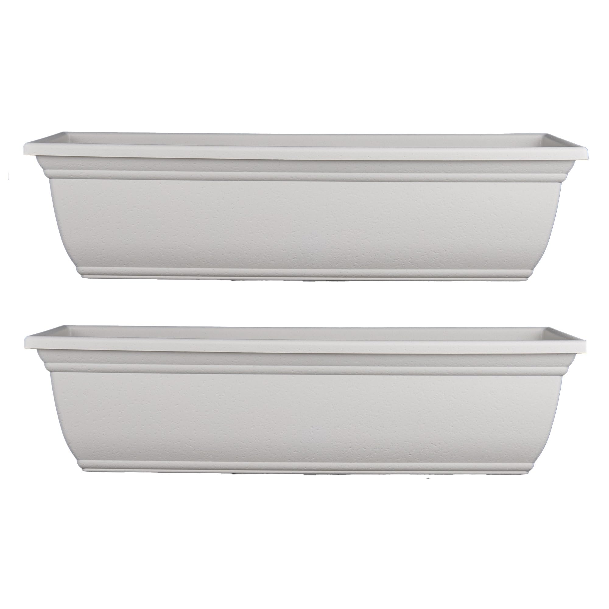 HC Companies Mojave window planter box showing drainage holes to prevent overwatering and promote healthy roots.