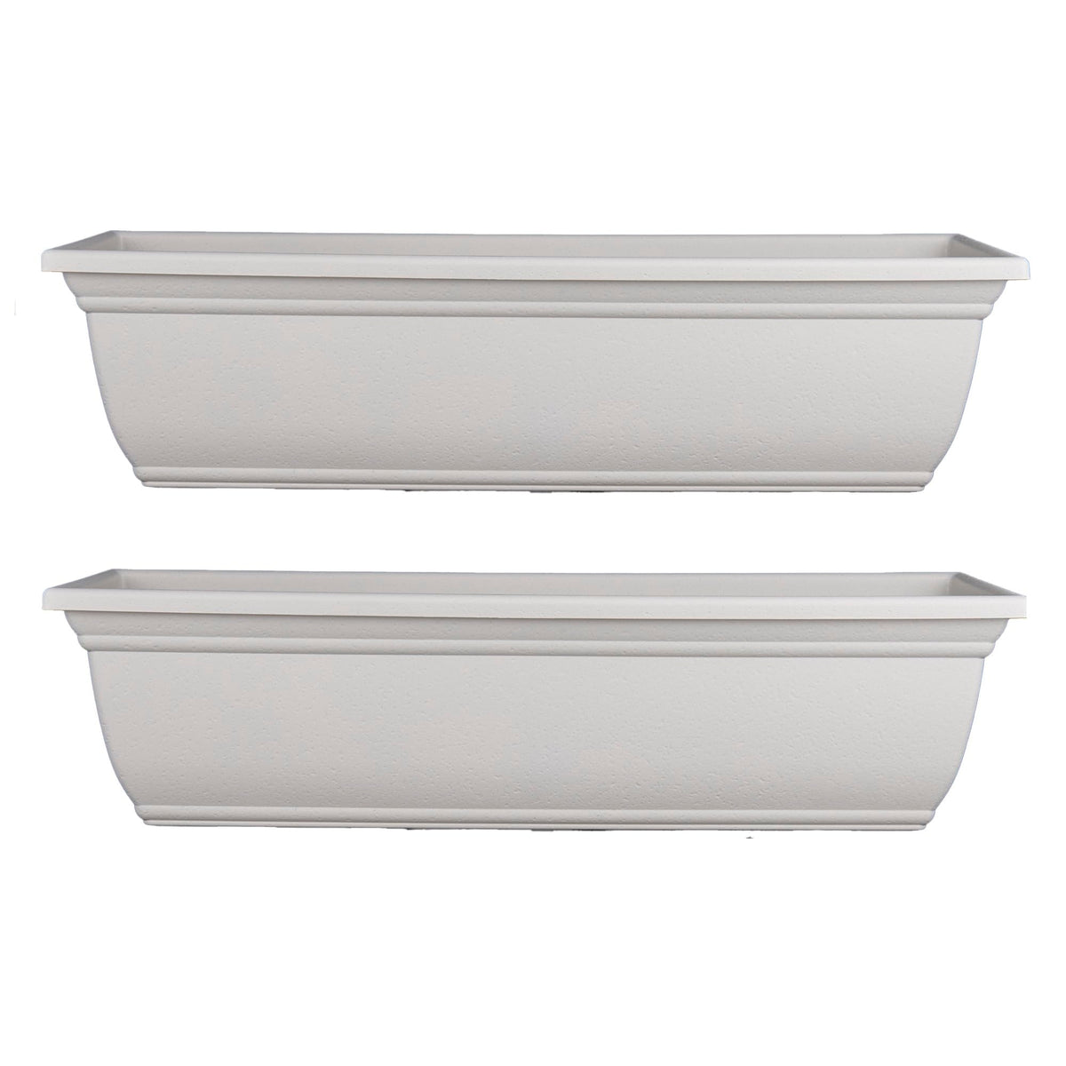 HC Companies Mojave window planter box showing drainage holes to prevent overwatering and promote healthy roots.