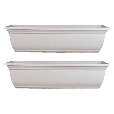 HC Companies Mojave window planter box showing drainage holes to prevent overwatering and promote healthy roots.