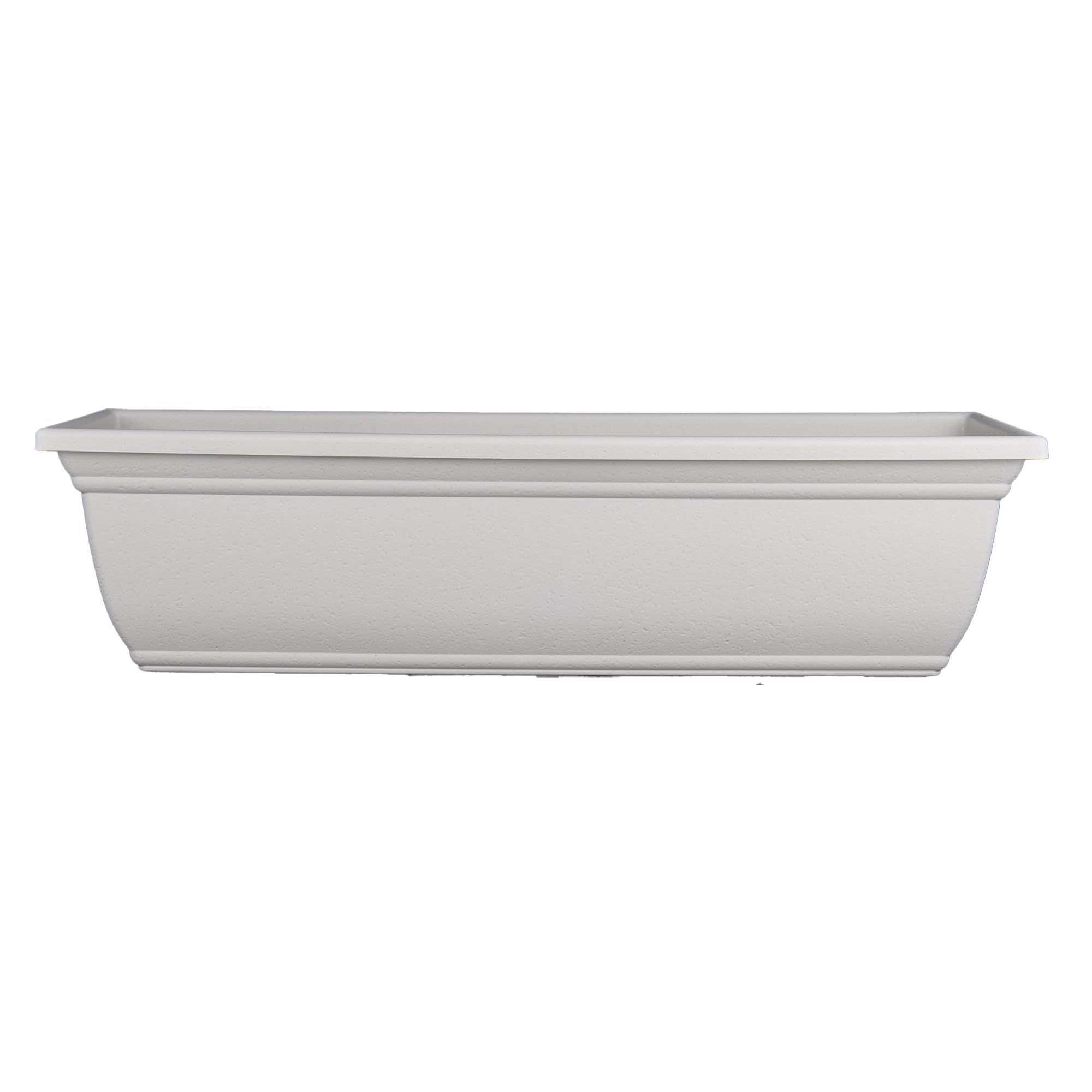 HC Companies Mojave window planter box close-up highlights UV-resistant plastic for durable outdoor use.