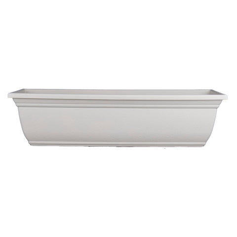 HC Companies Mojave window planter box close-up highlights UV-resistant plastic for durable outdoor use.
