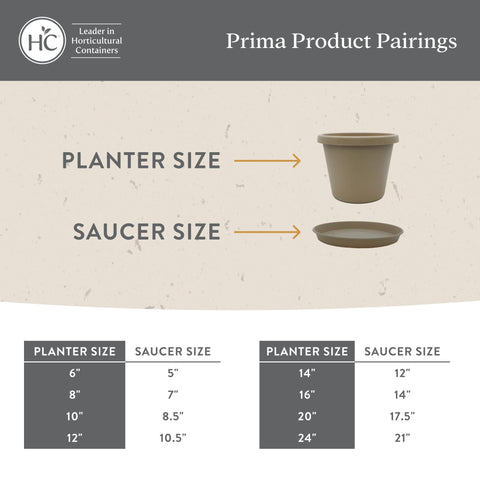 The HC Companies Prima planters are lightweight for easy repositioning indoors or outdoors.