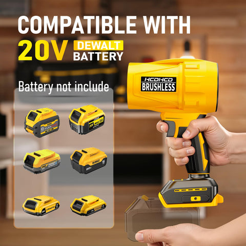 HCDHCD blower features ergonomic handle for comfortable long cleaning sessions