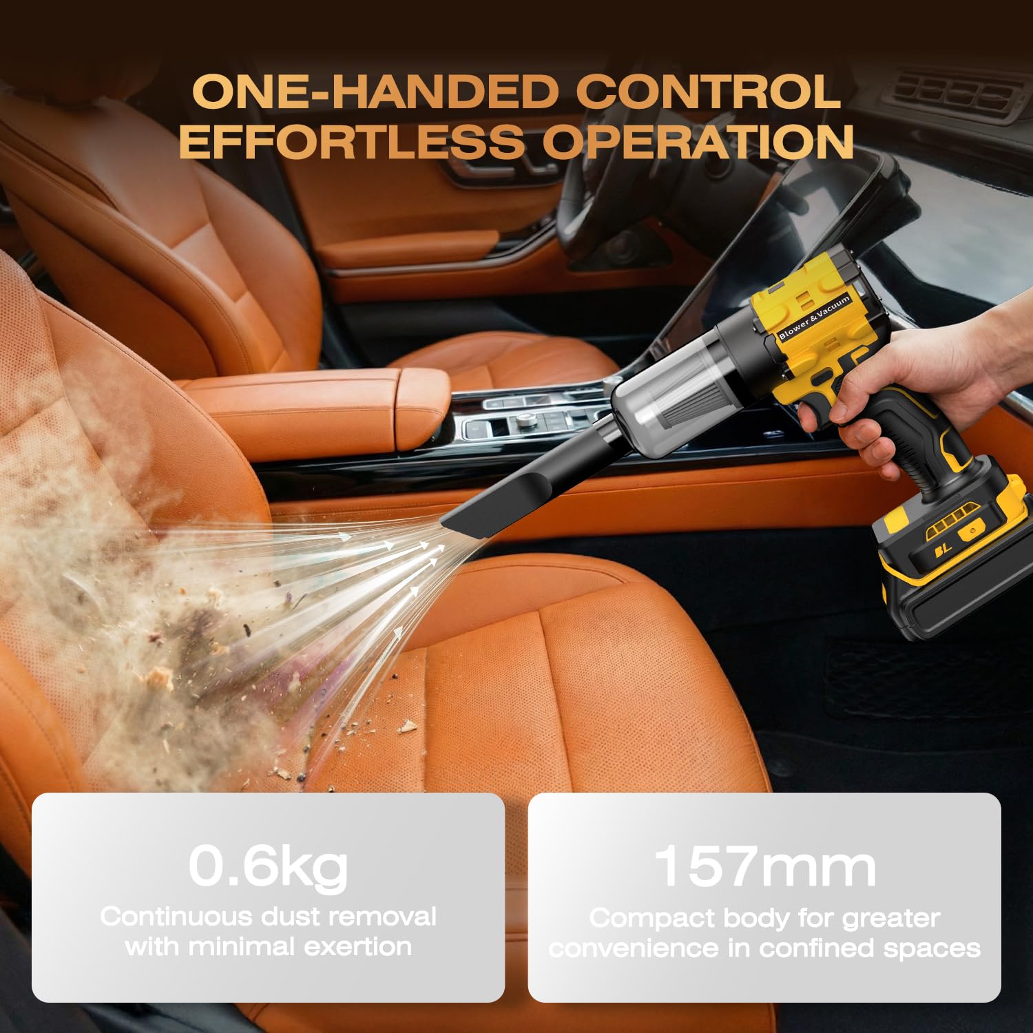 HCDHCD leaf blower dust collection box for debris control
