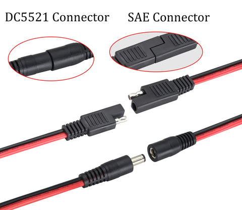 HCFeng DC adapter 5.5x2.1mm to 3.5x1.35mm tip.