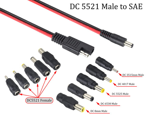 HCFeng polarity reverse adapter for safe, reversible SAE to DC connections.