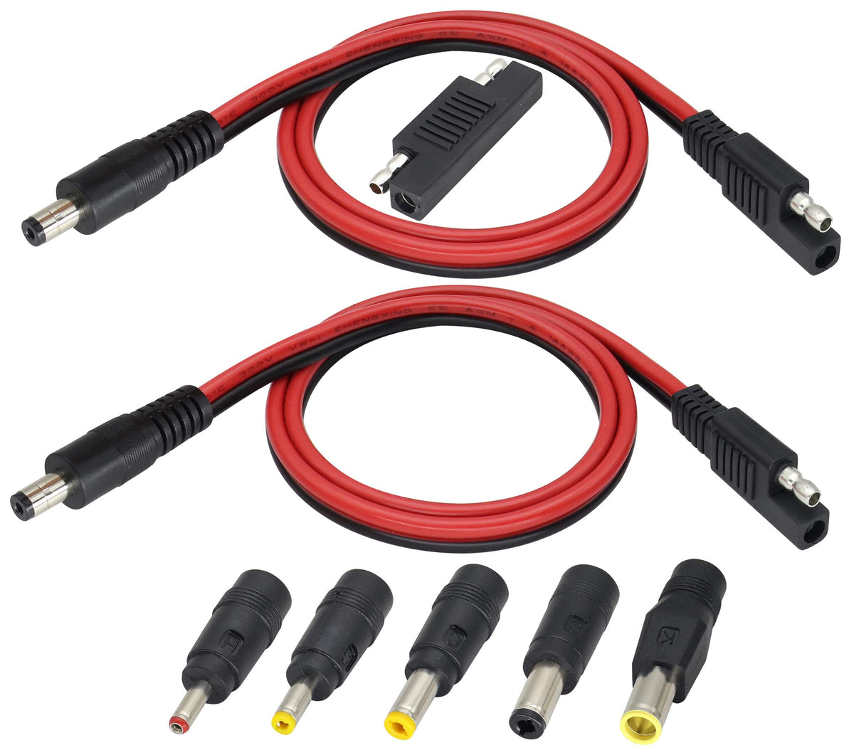 HCFeng SAE to DC cable, 60 cm, ideal for solar and vehicle charging setups.