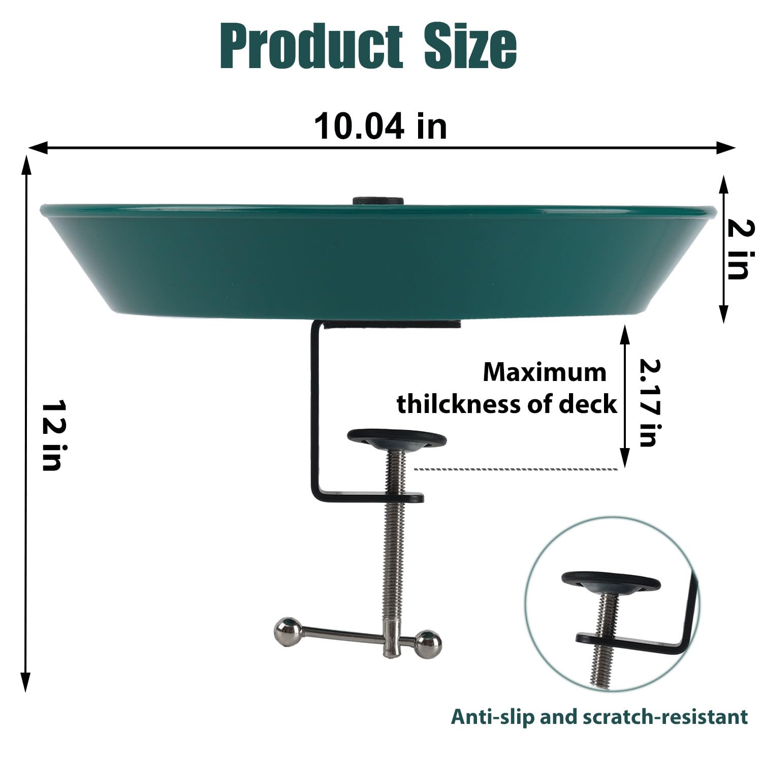 HCGADON bird feeder half provides easy access to birdseed.