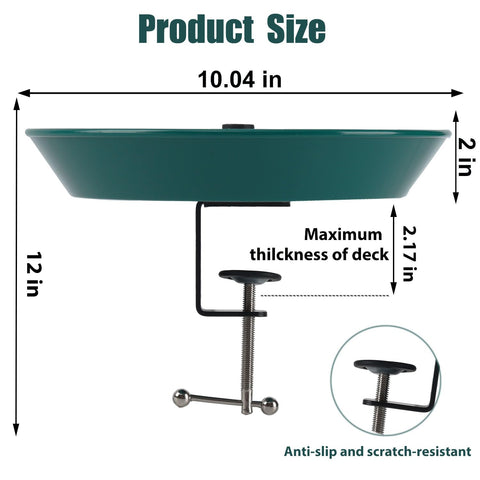 HCGADON bird feeder half provides easy access to birdseed.