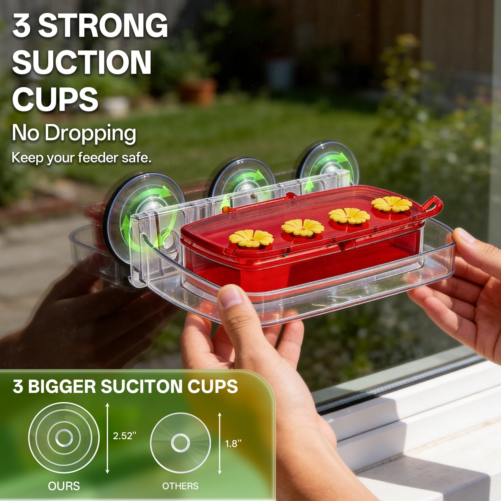 HCGADON feeder easy to clean and refill design