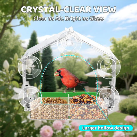 HCGADON crystal-clear view delivers immersive window birdwatching from indoors