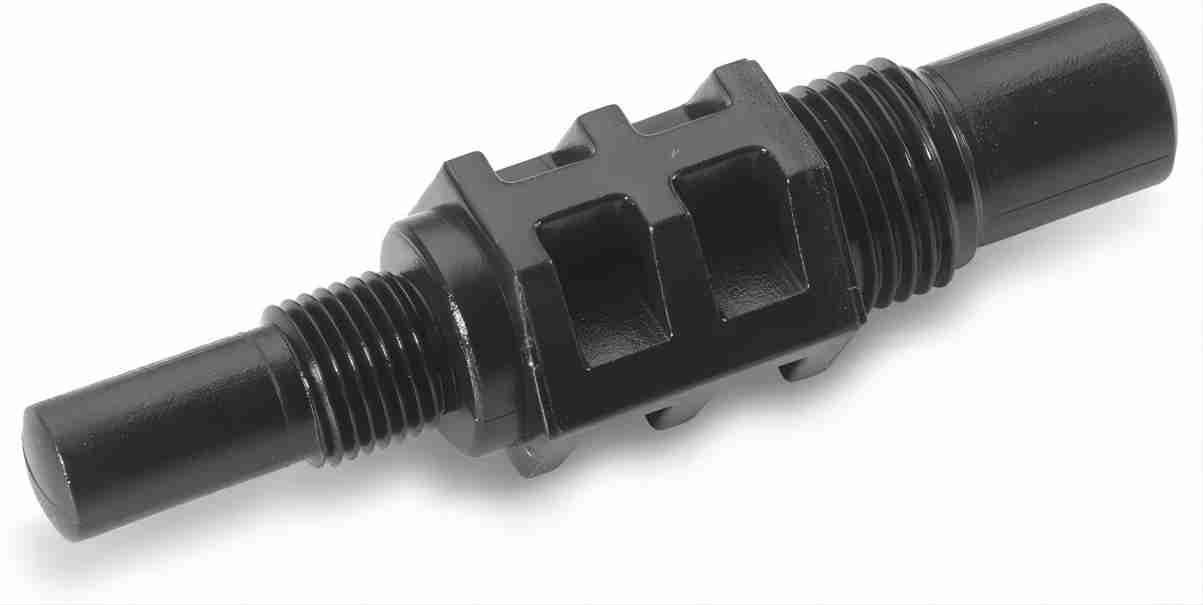 Close-up of the 14 mm thread on the HCLLPS piston stop shows universal fit potential