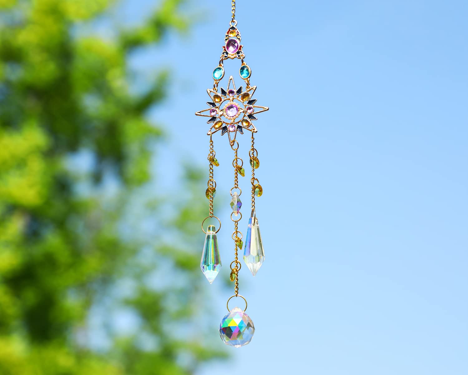 H&D HYALINE & DORA car window sun catcher adds sparkle on the go.