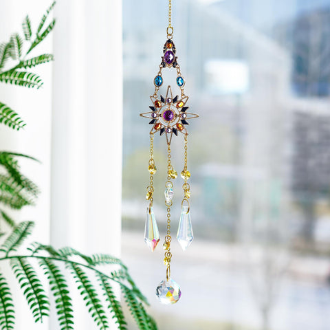H&D HYALINE & DORA crystal sun catcher rainbow maker enhances any space.