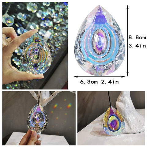H&amp;D HYALINE &amp; DORA 3-5 inch prism pendant adds sparkle to any window or shelf