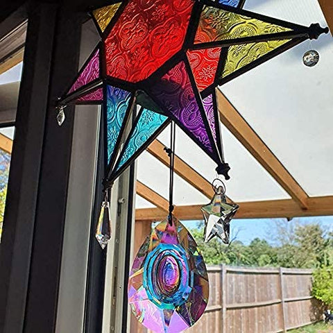 Garden prism suncatcher by H&amp;D HYALINE &amp; DORA for outdoor sunshine reflections