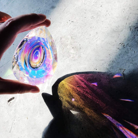 Gift-ready crystal suncatcher by H&amp;D HYALINE &amp; DORA for lovers of shimmer