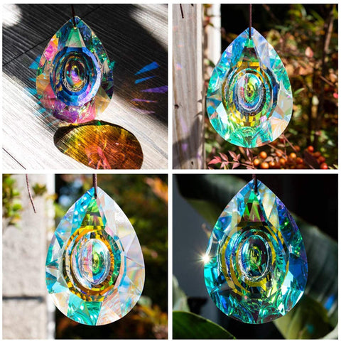 Window suncatcher rainbow prism by H&amp;D HYALINE &amp; DORA brightens mornings with color