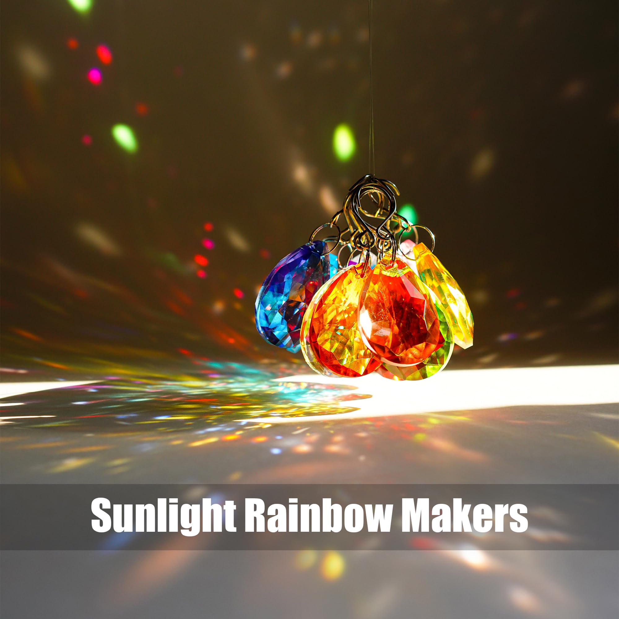 H&D HYALINE & DORA multicolor bauhinia crystal beads brighten windows with dancing rainbows