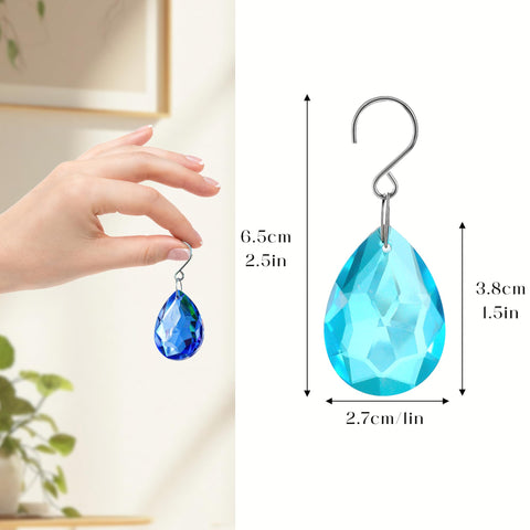 H&D HYALINE & DORA suncatcher set includes hooks and clasps for easy hanging