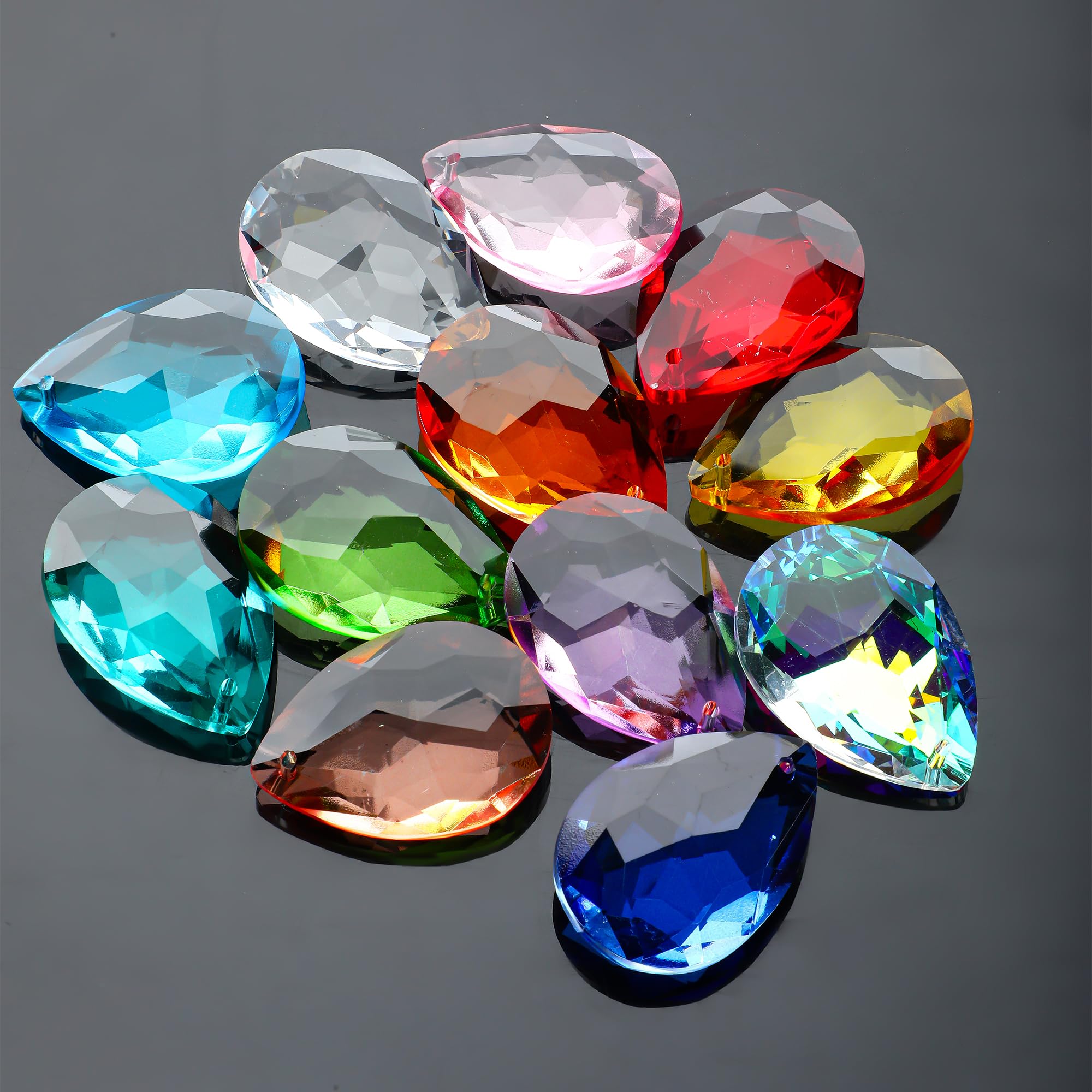 H&D HYALINE & DORA 38mm bauhinia crystal beads for window displays and festive decor