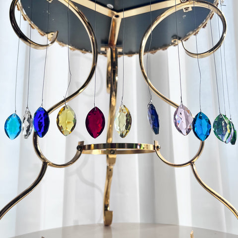 HD Hyaline & Dora 38mm marquise prisms link with rings for versatile arrangements.
