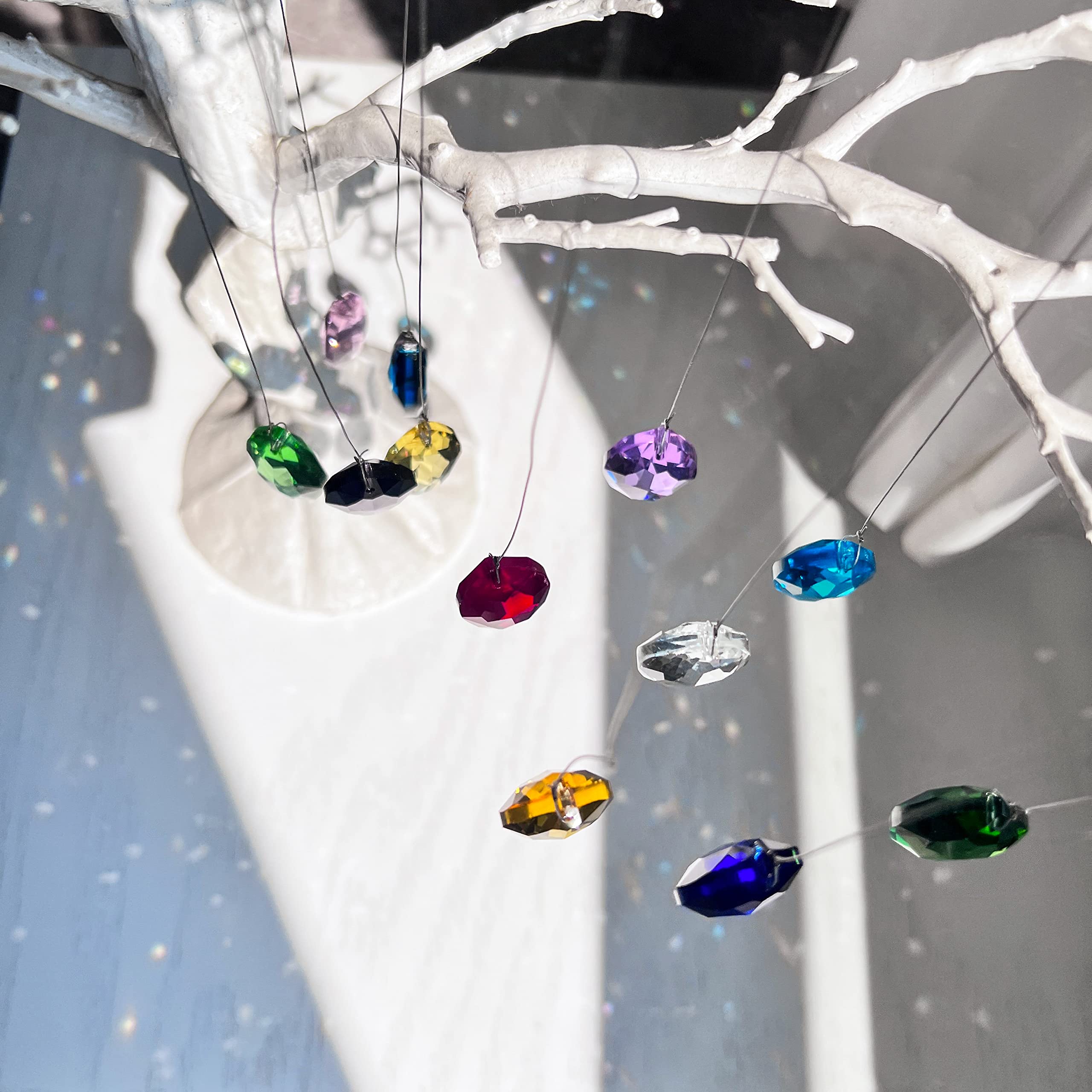 HD Hyaline & Dora 38mm prism set includes 12 pieces for DIY projects.
