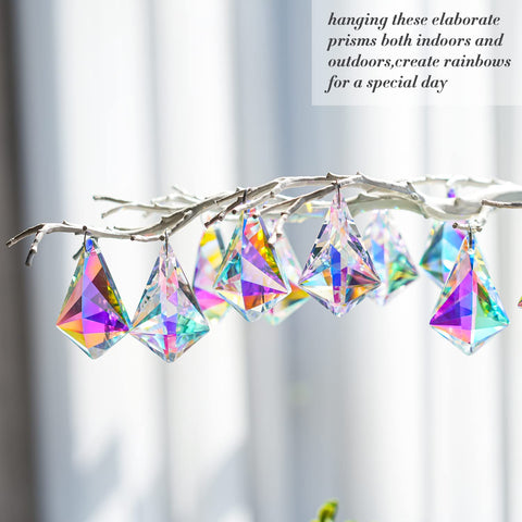 H&D HYALINE DORA 50mm sun catcher crystal chandelier adds sparkling rainbows above