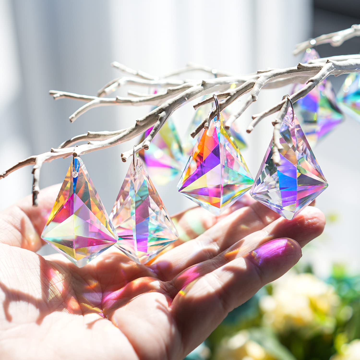 H&D HYALINE DORA 50mm sun catcher crystal garden brightens outdoor space