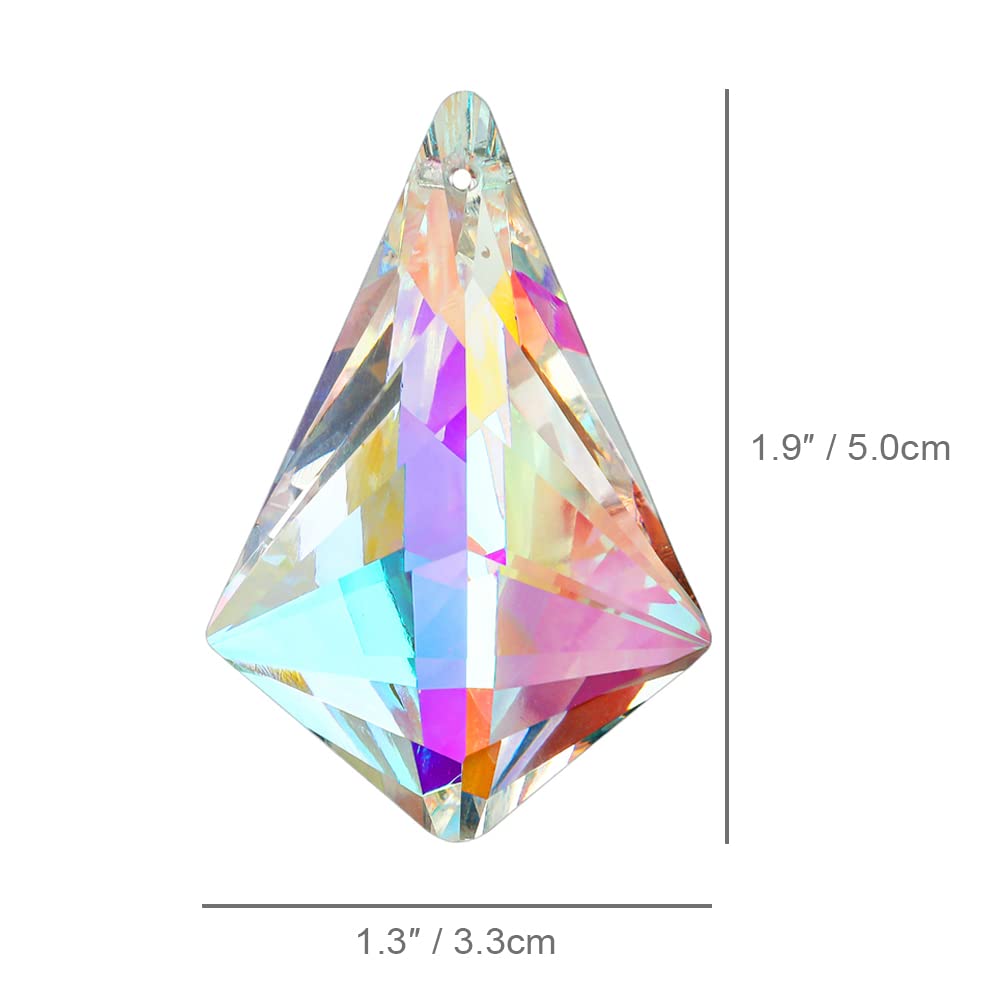 H&D HYALINE DORA 50mm sun catcher crystal plants reflect color softly