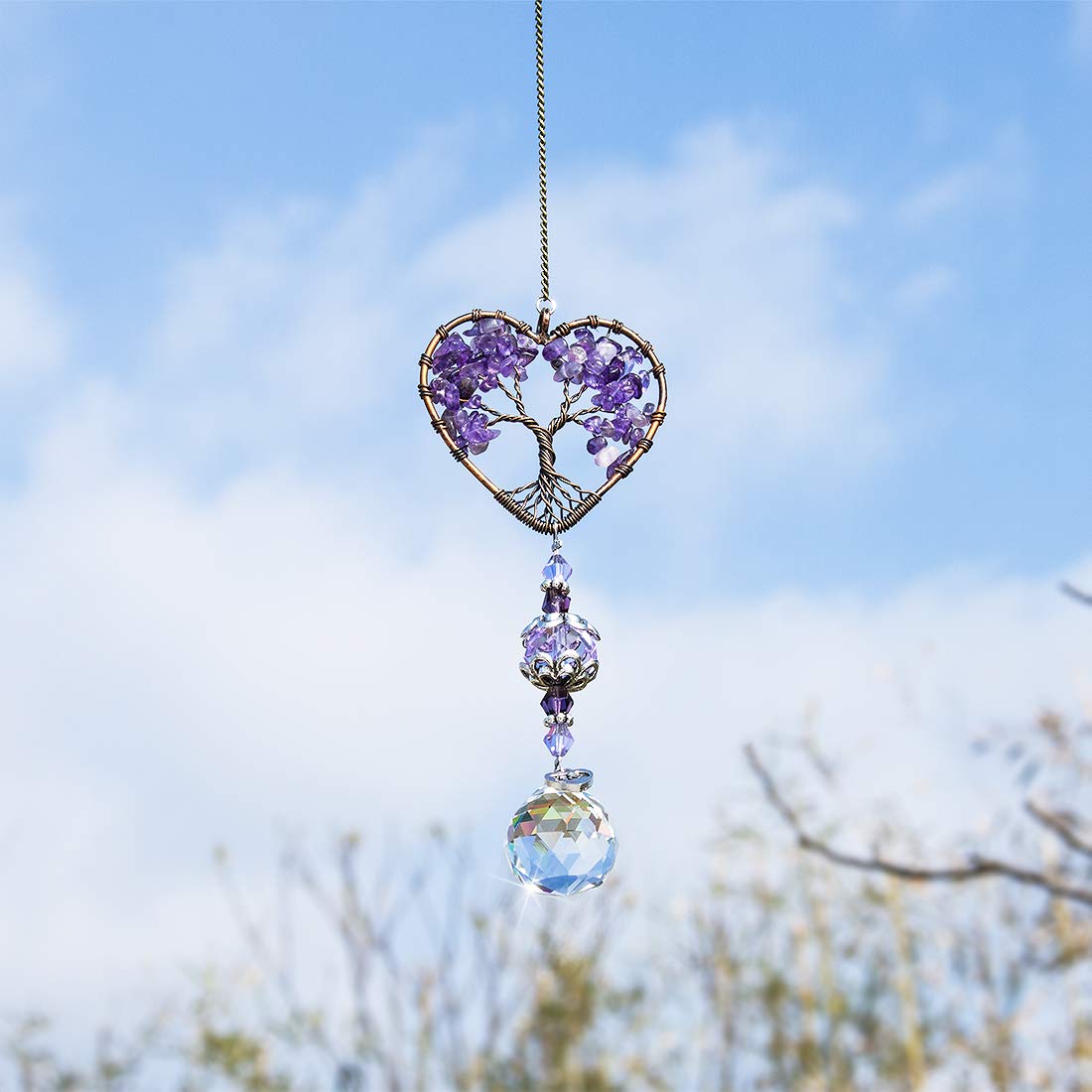H&D Hyaline & Dora car charm sun catcher for a dazzling rearview mirror