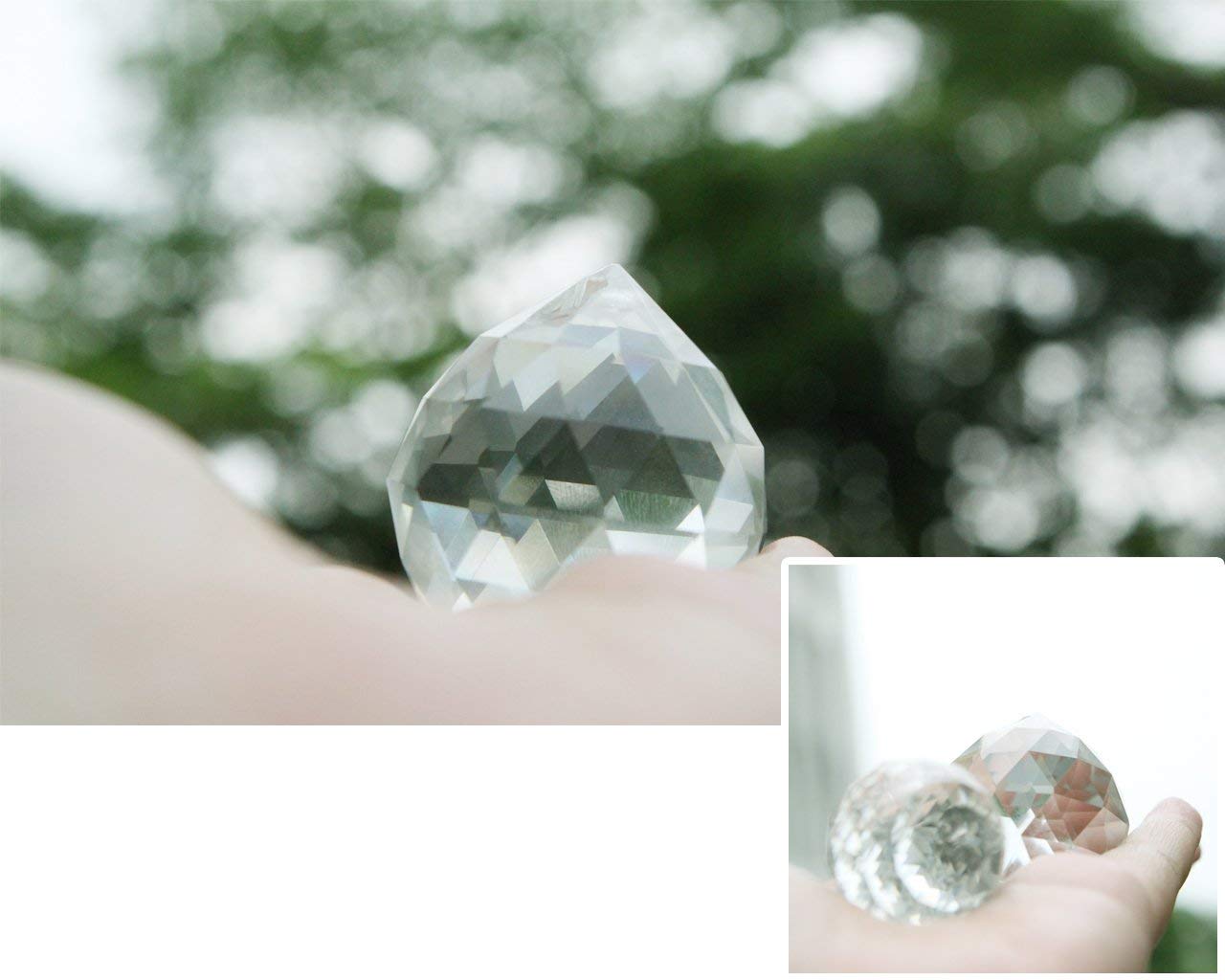 HD Hyaline & Dora crystal ball suncatcher for chandelier decor and ceiling glow