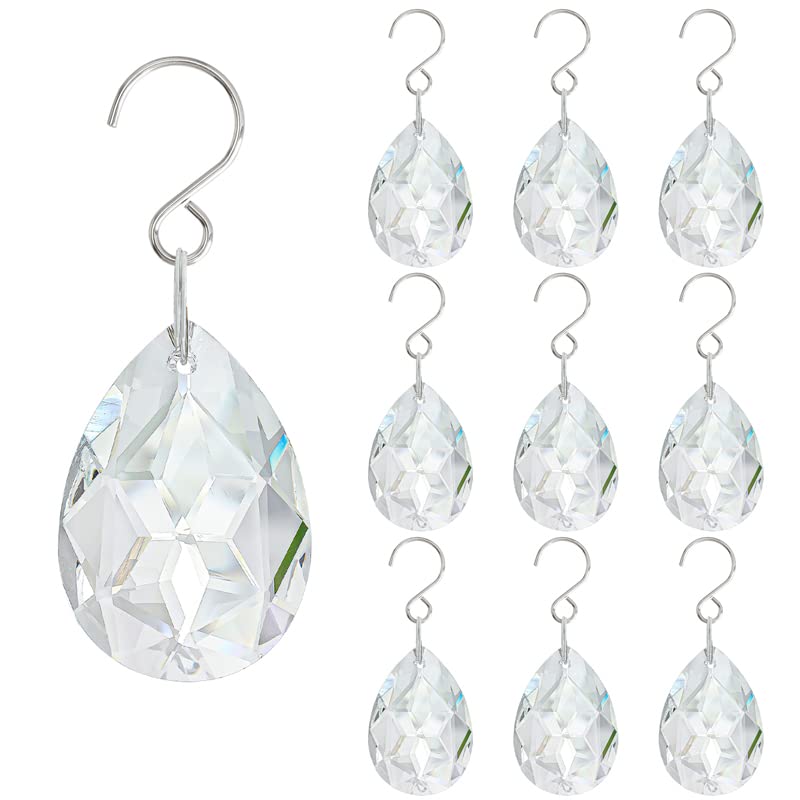 H&D HYALINE & DORA clear teardrop prism 38mm for chandelier sparkle