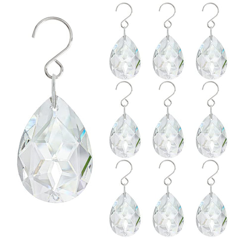 H&D HYALINE & DORA clear teardrop prism 38mm for chandelier sparkle