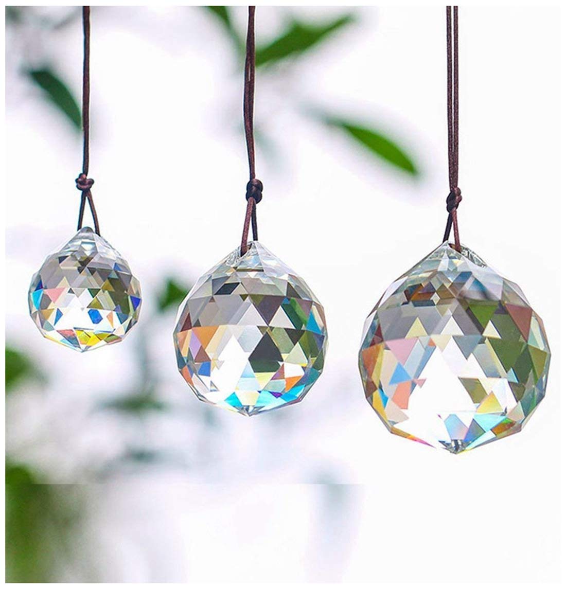 HD Hyaline & Dora 20mm crystal ball prism for sun catchers brightening windows