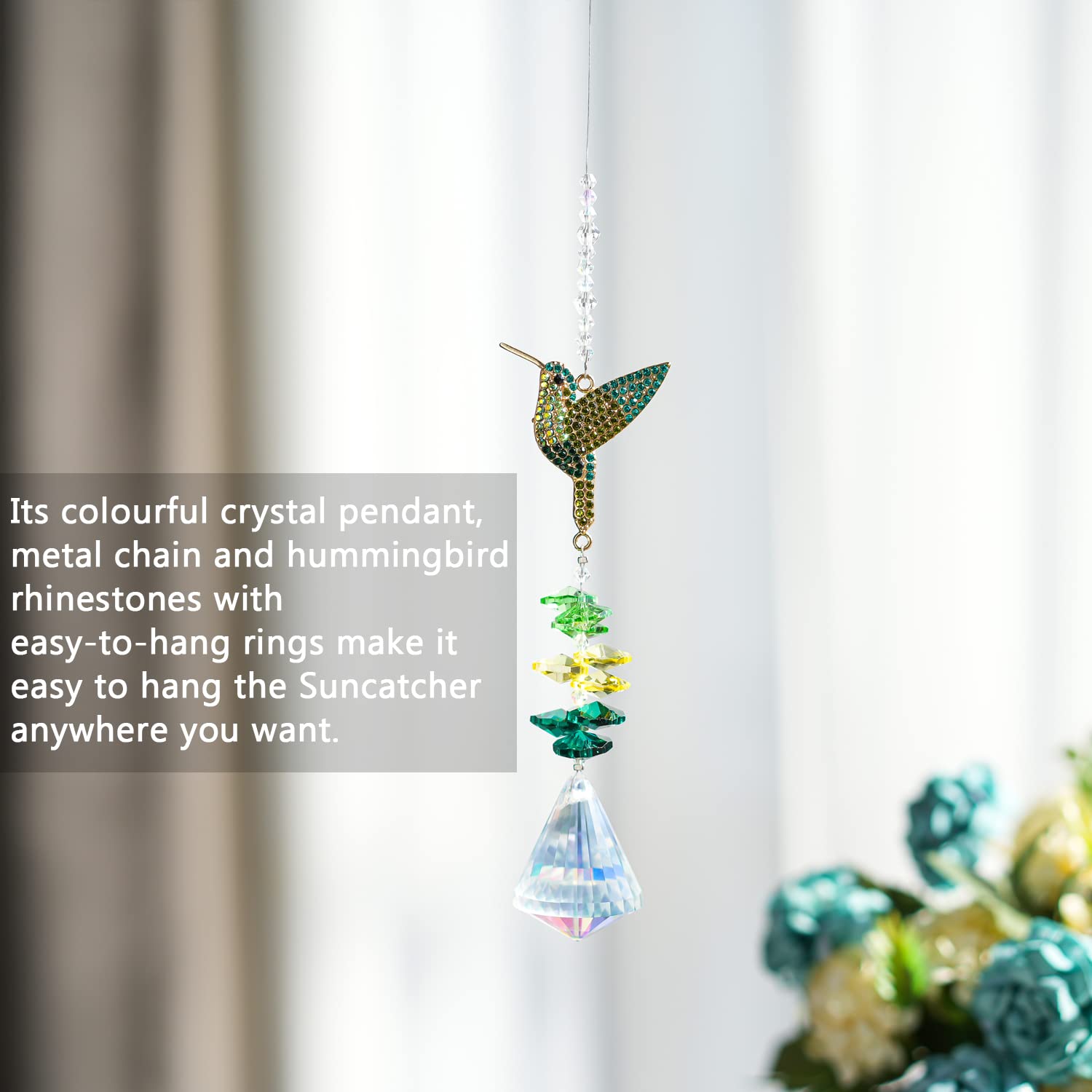 H&D HYALINE & DORA crystal prism glass ball reflects light beautifully for windows