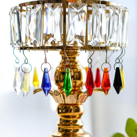HD Hyaline & Dora curtain suncatcher creates shimmering rainbow reflections.