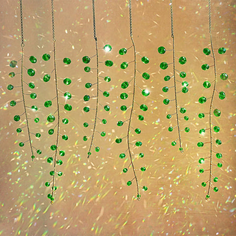 H&D Hyaline & Dora green crystal suncatchers pack brightens windows with sparkling color.