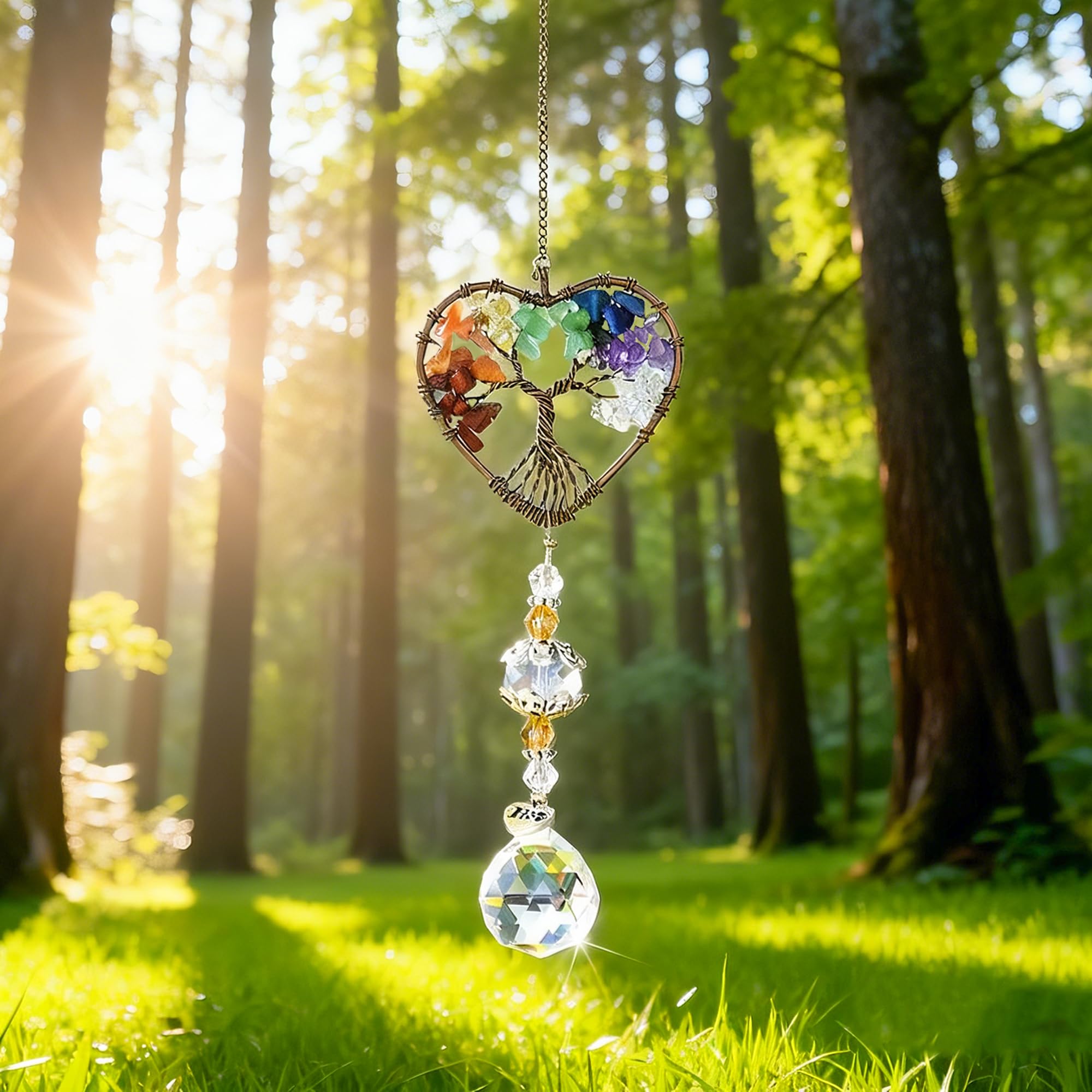H&D HYALINE & DORA Prism drop pendant sparkles on chandeliers and walls.