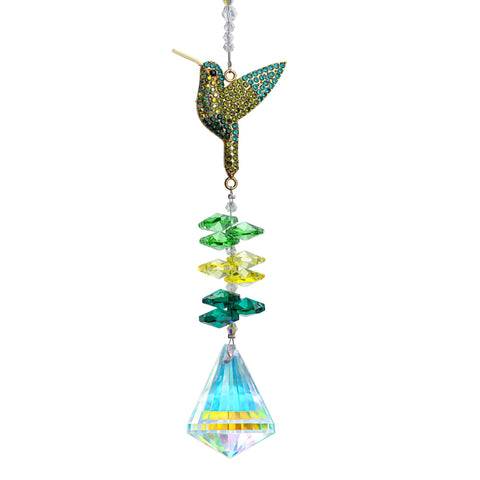 H&D HYALINE & DORA rhinestones hummingbird sun catcher sparkling for home decor