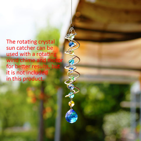 HD Hyaline & Dora sea blue crystal ball catching sunlight and creating rainbows