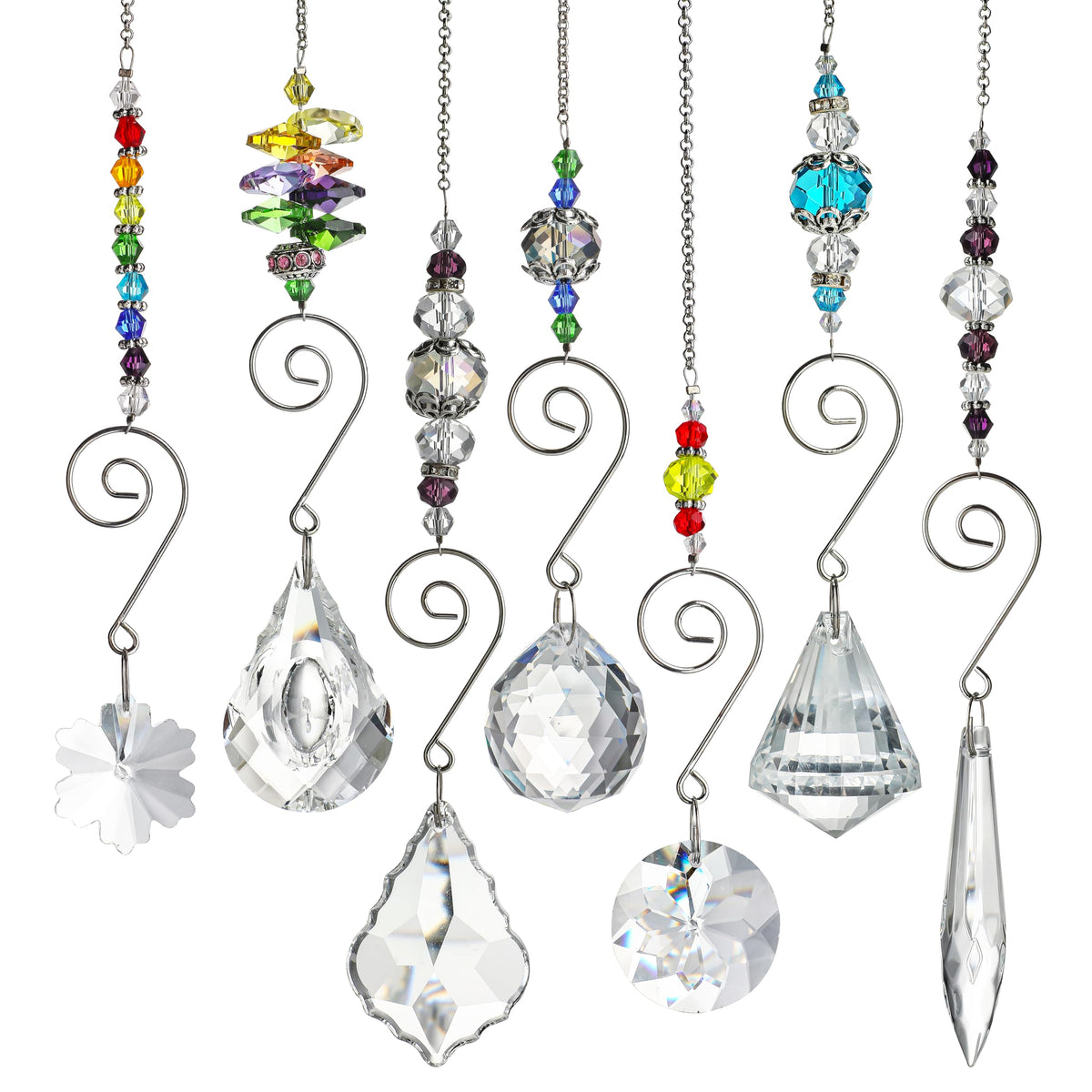 HD Hyaline & Dora Set 7 crystal rainbow suncatcher adds indoor light shimmer