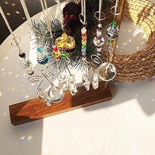 HD Hyaline & Dora Set 7 crystal rainbow suncatcher decorates outdoor patio with colors
