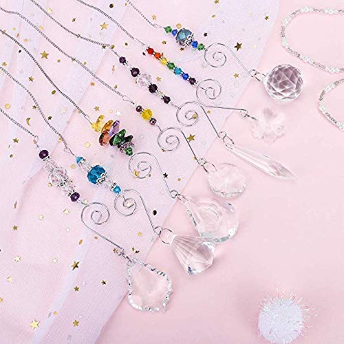 HD Hyaline & Dora Set 7 crystal rainbow suncatcher reflects colors on walls